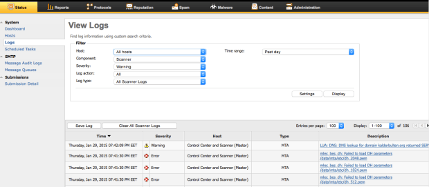 Failed to load DH parameters /data/mta/etc/dh_2048.pem